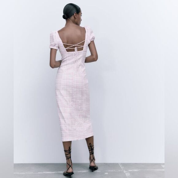 Zara Textured Midi Dress - Picture 3 of 8